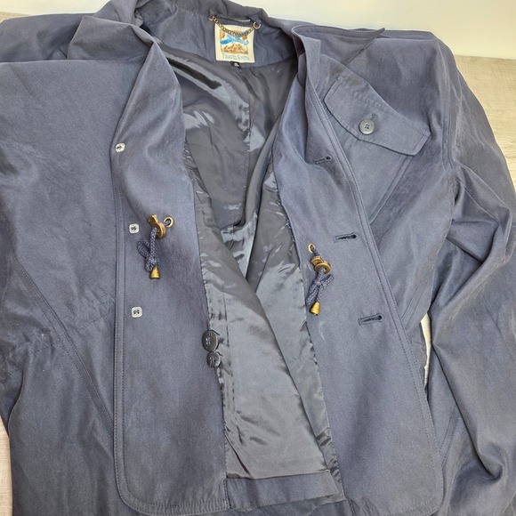 TravelSmith Mens 48R Travel Blazer Jacket Navy Safari Style 4 Pocket Lightweight - Picture 6 of 11